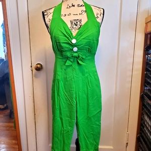 EUC Pinky Pinups Capri Pantsuit